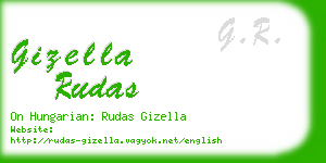 gizella rudas business card